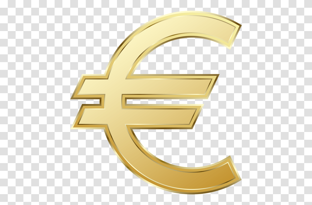 Euro Sign, Logo, Gold, Trademark Transparent Png