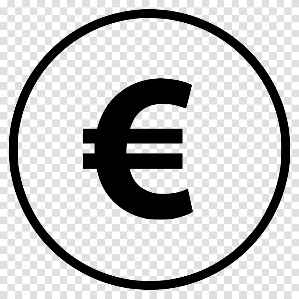 Euro Sign Pay Coin Bag Of Money Euro, Number, Logo Transparent Png