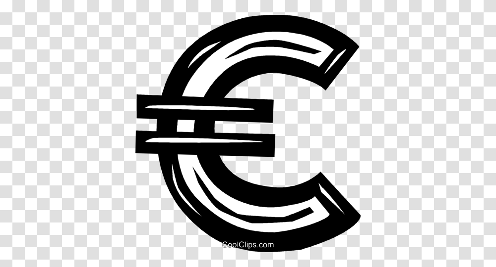 Euro Symbol Royalty Free Vector Clip Art Illustration, Stencil, Logo, Trademark Transparent Png