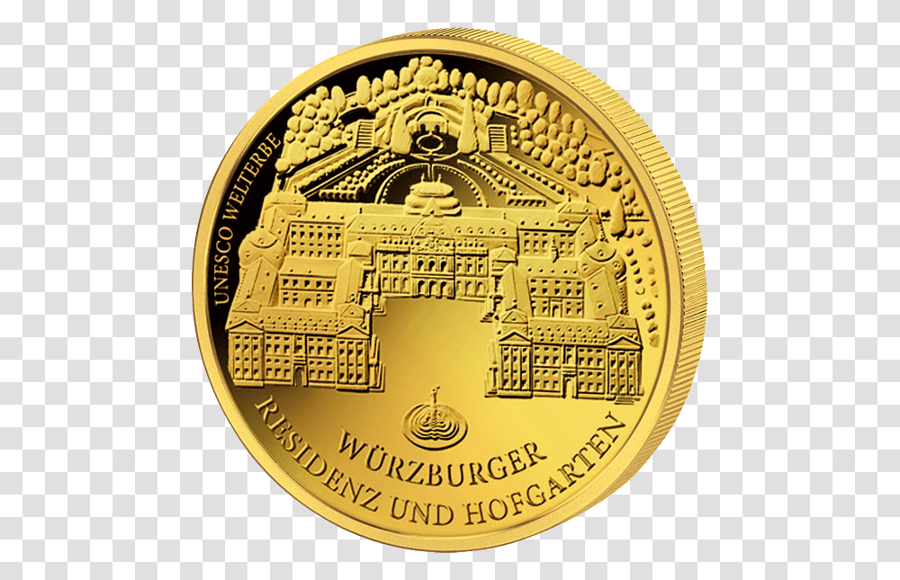 Euro Wrzburg, Coin, Money, Clock Tower, Architecture Transparent Png