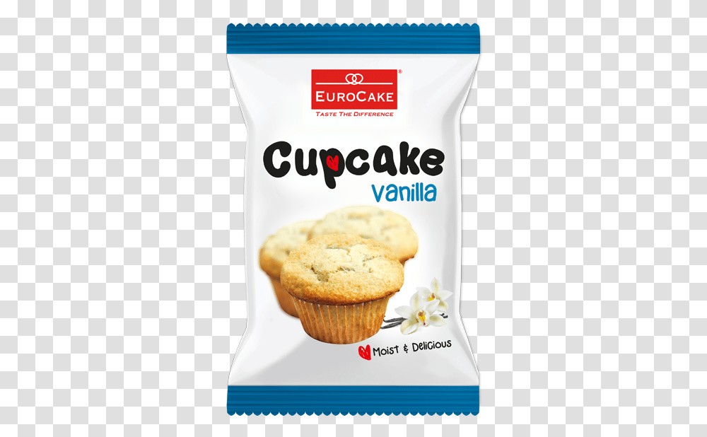 Eurocake Cupcake Vanilla Muffin, Dessert, Food, Cream, Creme Transparent Png