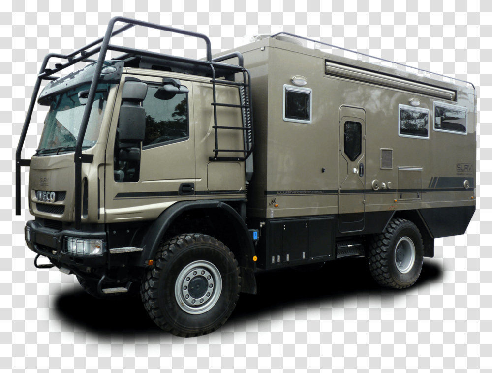 Eurocargo 4x4 Luxury Motorhome Slrv Expedition Vehicles Iveco Eurocargo 4x4 Camper, Truck, Transportation, Van, Housing Transparent Png
