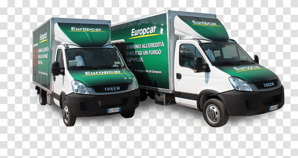 Europcar Commercial Vehicle, Van, Transportation, Truck, Moving Van Transparent Png