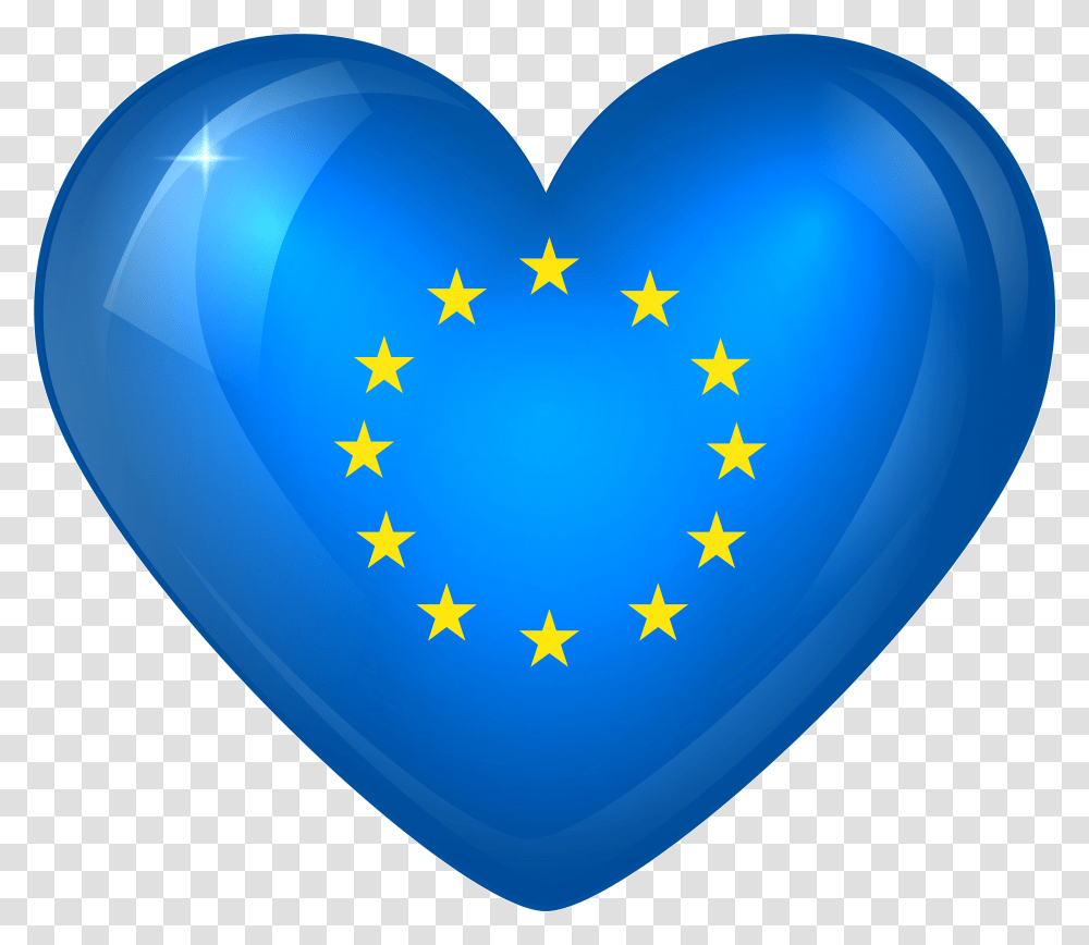 Europe Flag European Union Flag, Balloon, Heart Transparent Png