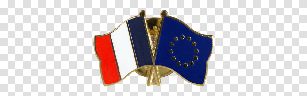 Europe Friendship Flag Pin Badge Drapeau France Et Europe, Accessories, Accessory, Jewelry Transparent Png