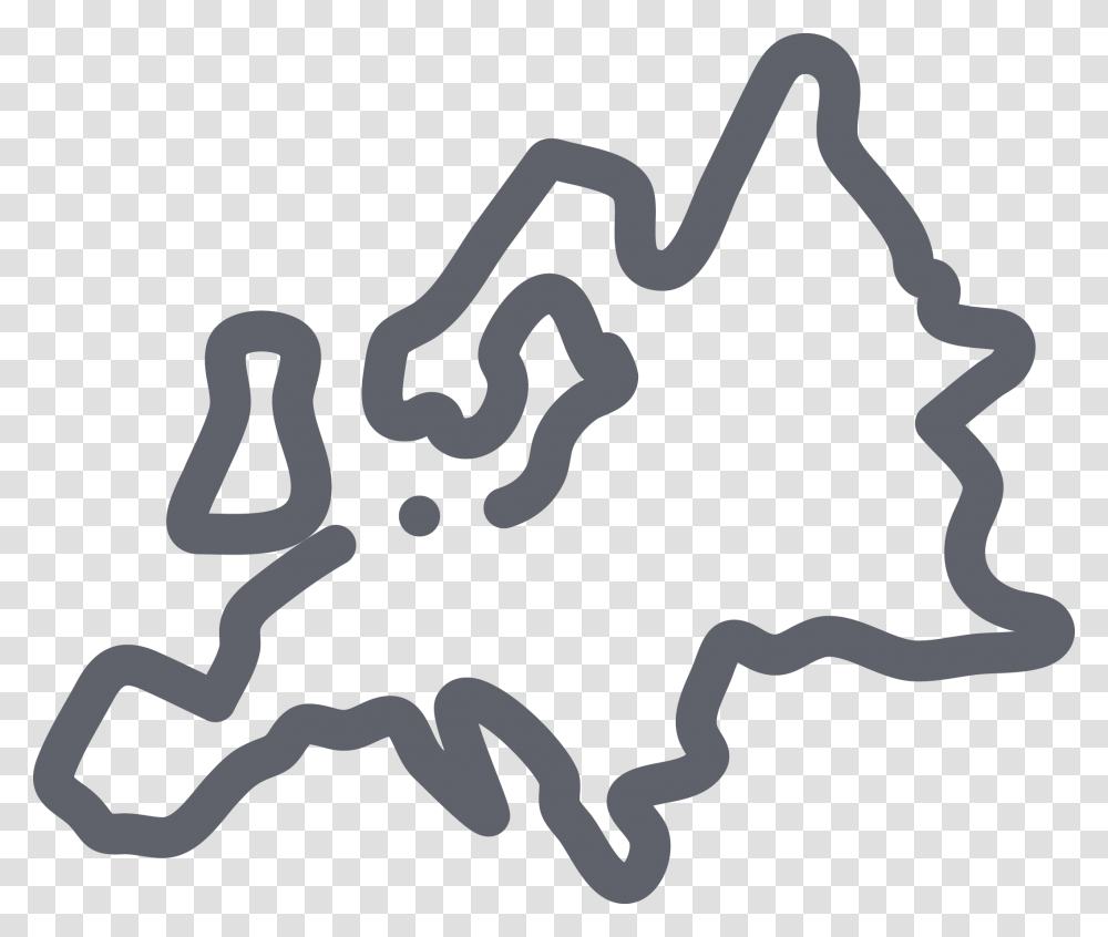 Europe Map Icon, Stencil Transparent Png