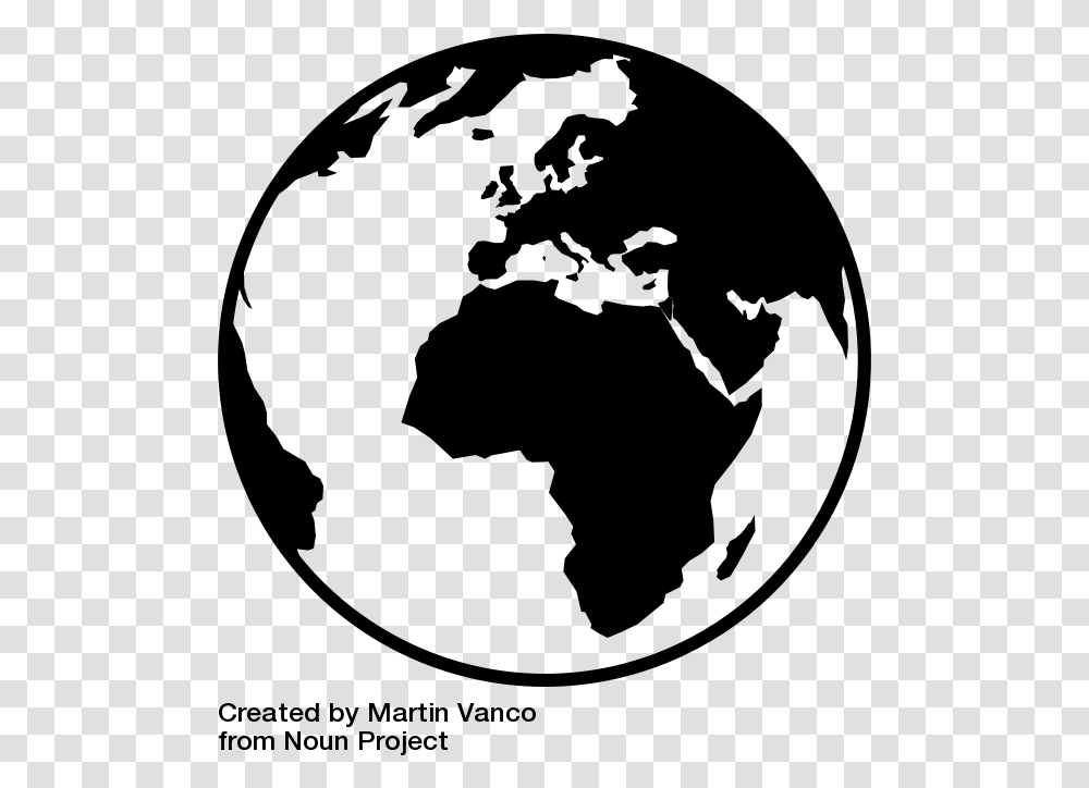 Europe Russia And Africa Download Global Black And White, Gray, World Of Warcraft Transparent Png