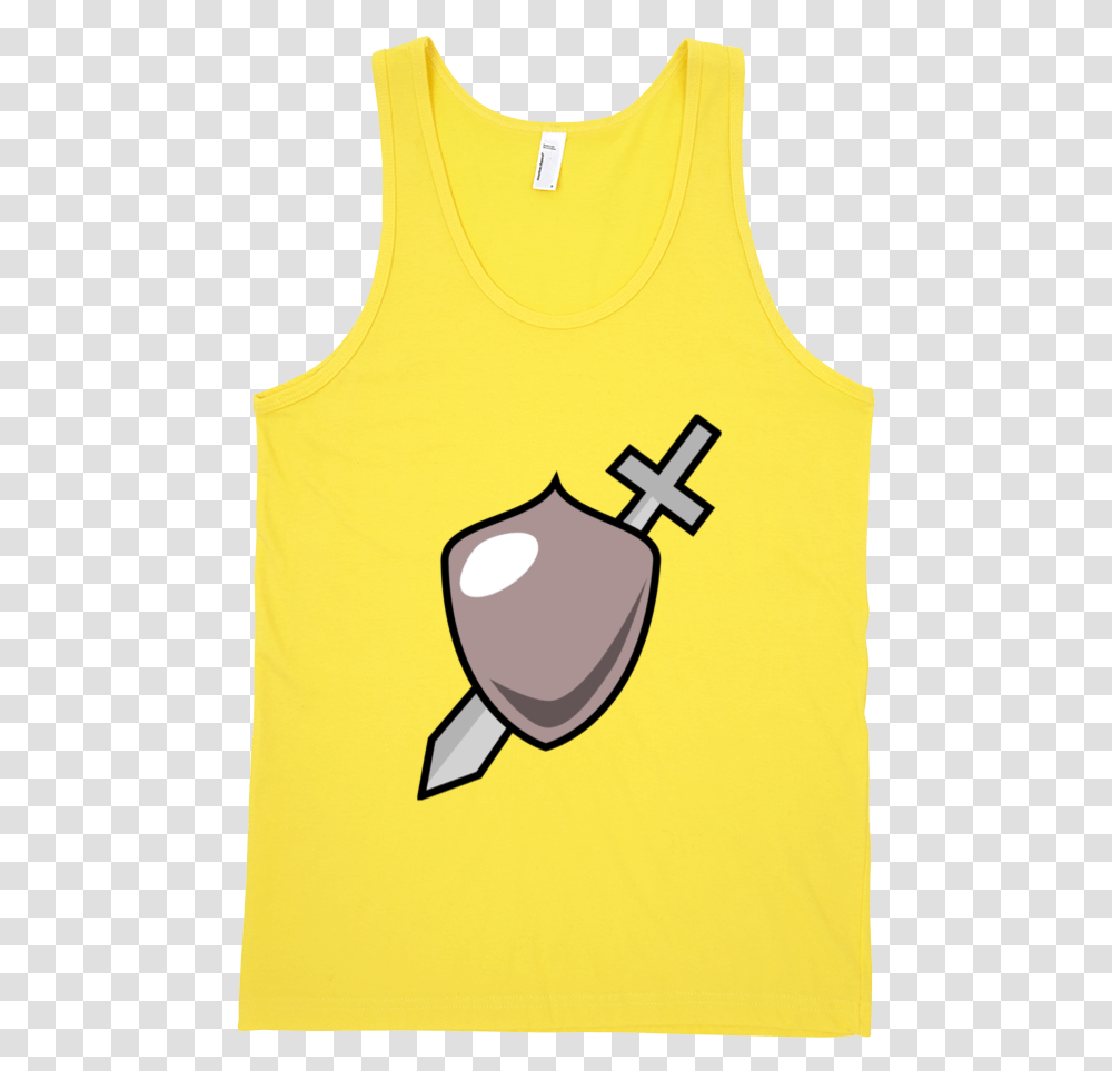 Europe Tees Sword And Shield Icon Sleeveless, Clothing, Apparel, Tank Top, Bib Transparent Png