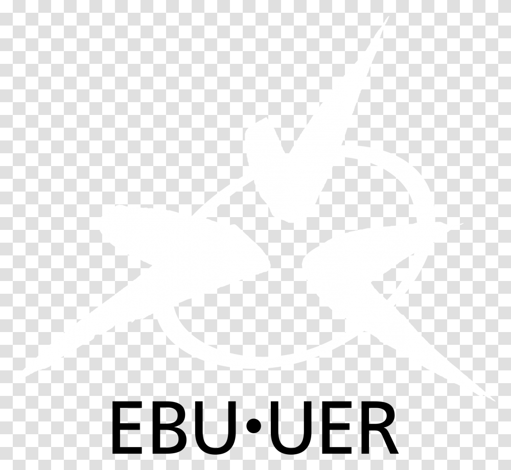 European Broadcasting Union Logo Black And White Habitat, Axe, Tool, Star Symbol Transparent Png