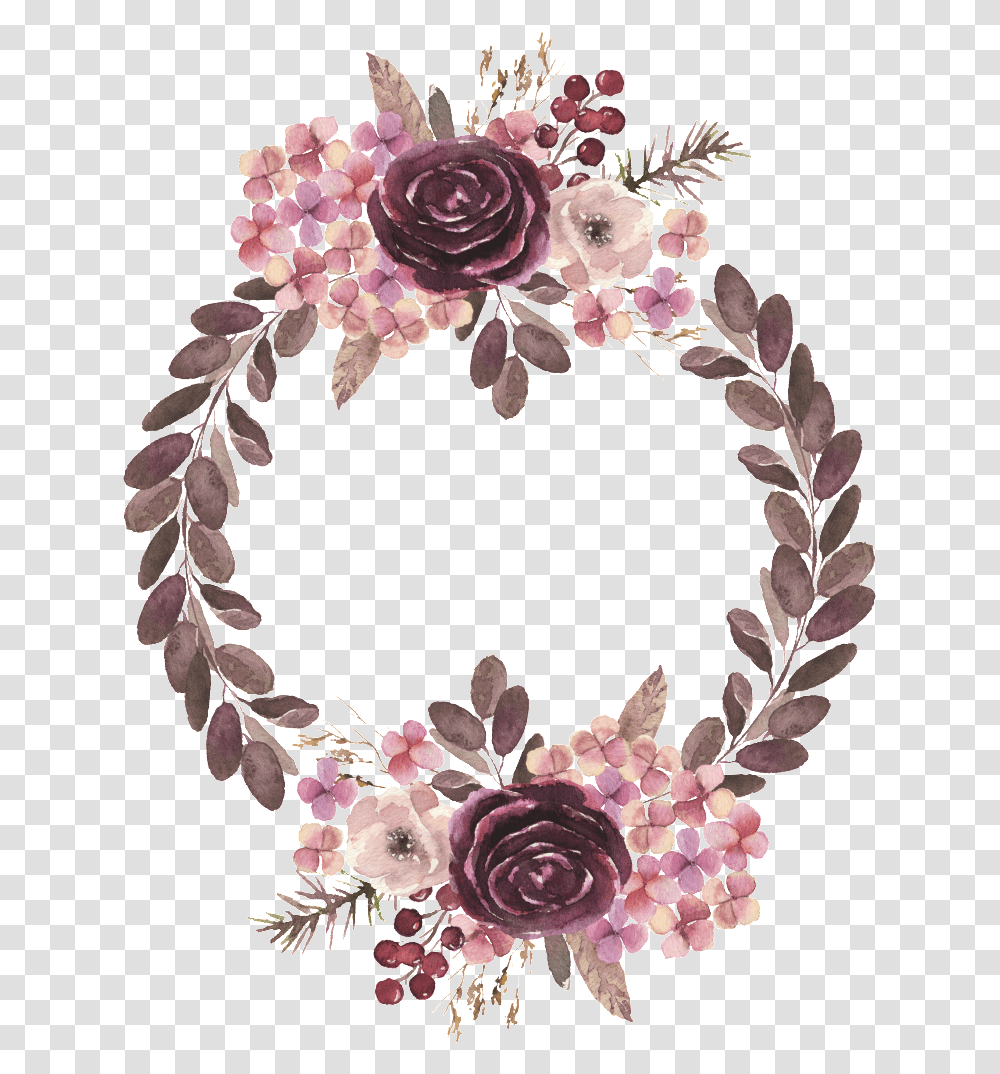 European Flower Wreath Floribunda, Floral Design, Pattern Transparent Png