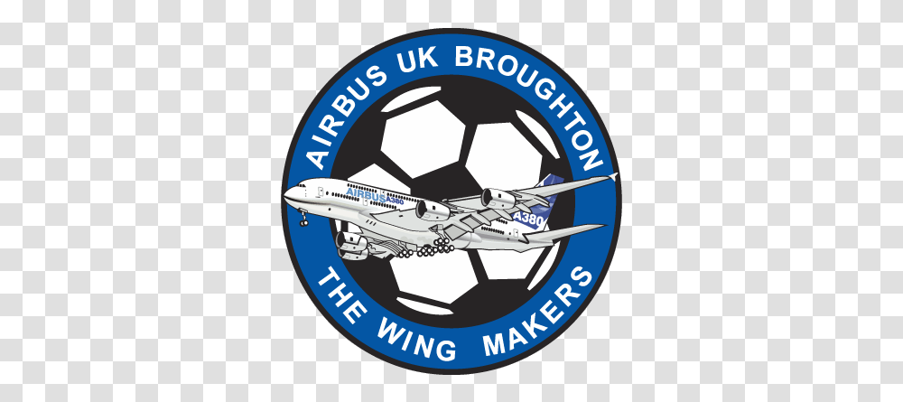 European Football Club Logos Airbus Uk Broughton, Symbol, Vehicle, Transportation, Aircraft Transparent Png