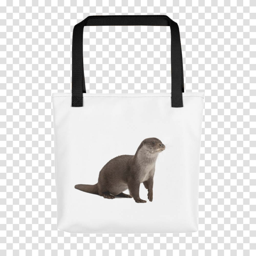 European Otter Print Tote Bag, Cat, Pet, Mammal, Animal Transparent Png