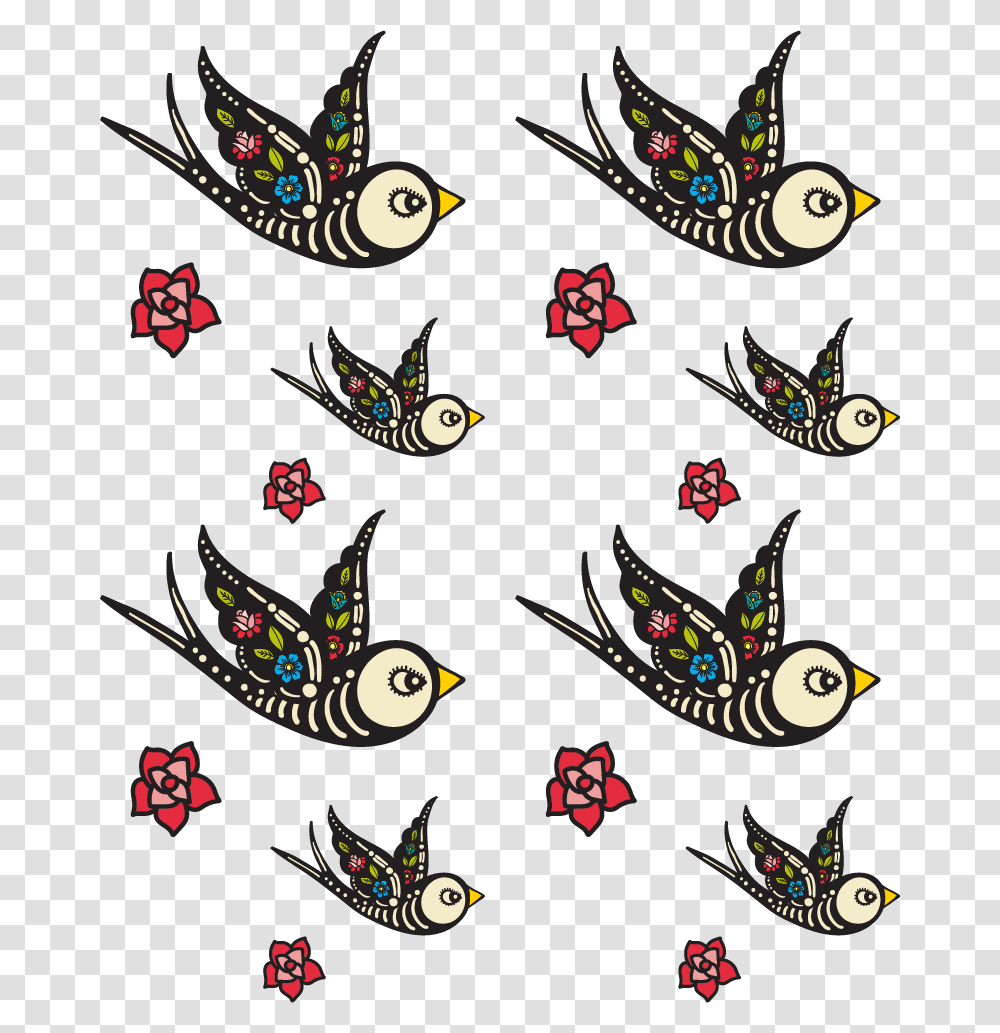 European Swallow, Pattern, Animal, Bird, Doodle Transparent Png