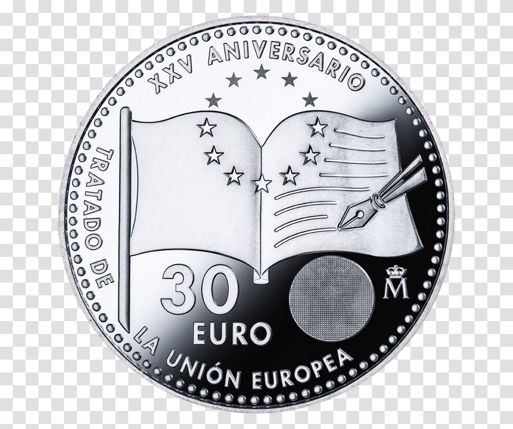 European Union Stars, Nickel, Coin, Money, Silver Transparent Png