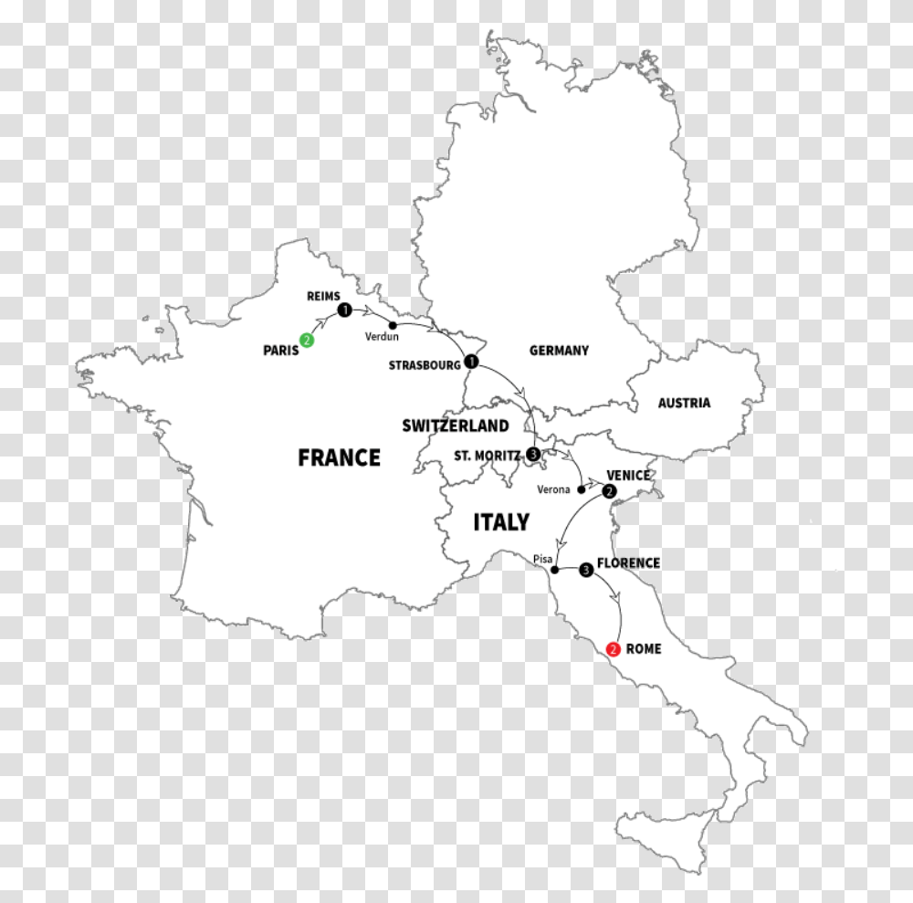 European White Christmas Delights And Map Black And White France Italy Germany, Diagram, Plot, Atlas, Text Transparent Png