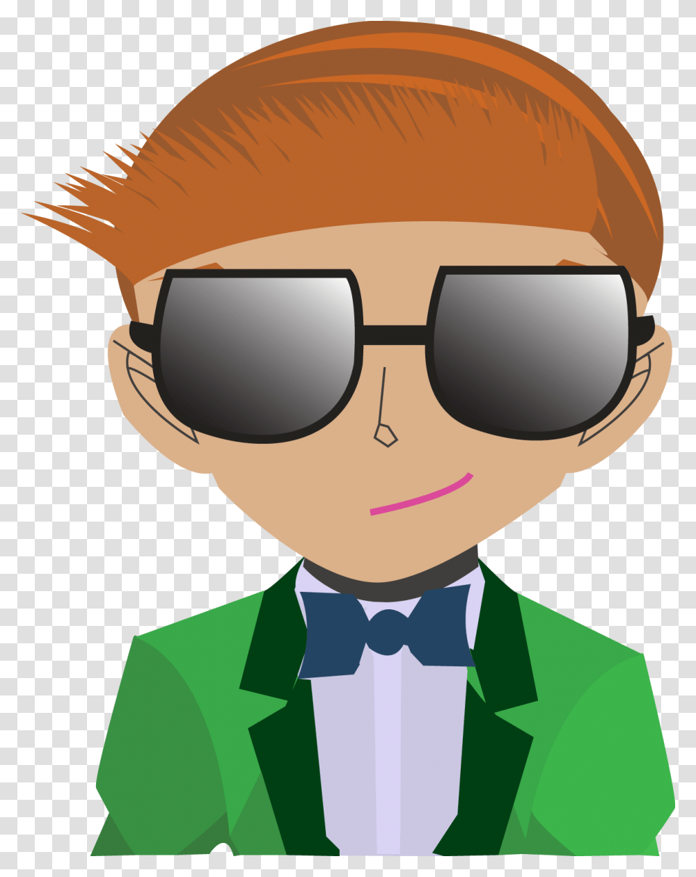 Evan Smiling While Wearing Sunglasses Wear Sunglasses Cartoon, Accessories, Accessory, Helmet Transparent Png