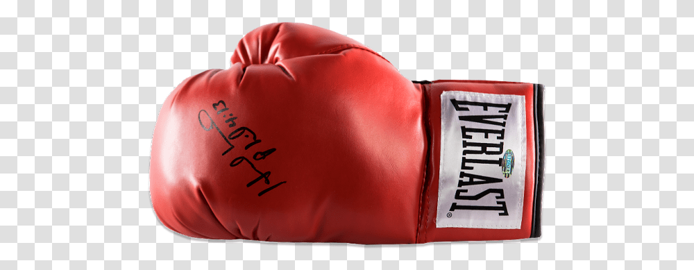Evander Holyfield Signed Red Everlast Boxing Glove Boxing Glove Left, Clothing, Apparel, Cap, Hat Transparent Png