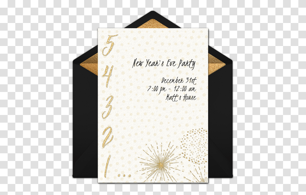 Eve Countdown Online Invitation St Day Office Inviation, Envelope, Text, Mail, Greeting Card Transparent Png