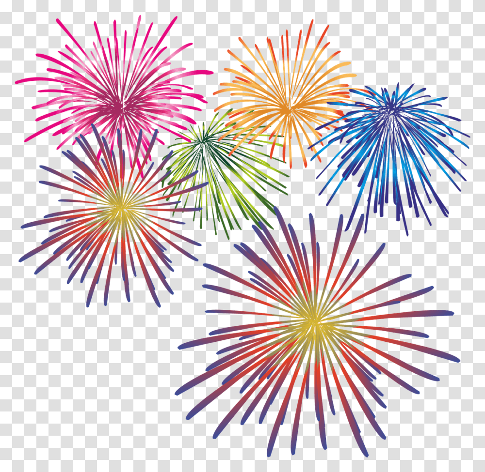 Eve Sparkler New Year Fire Works Cartoon, Nature, Outdoors, Night, Fireworks Transparent Png