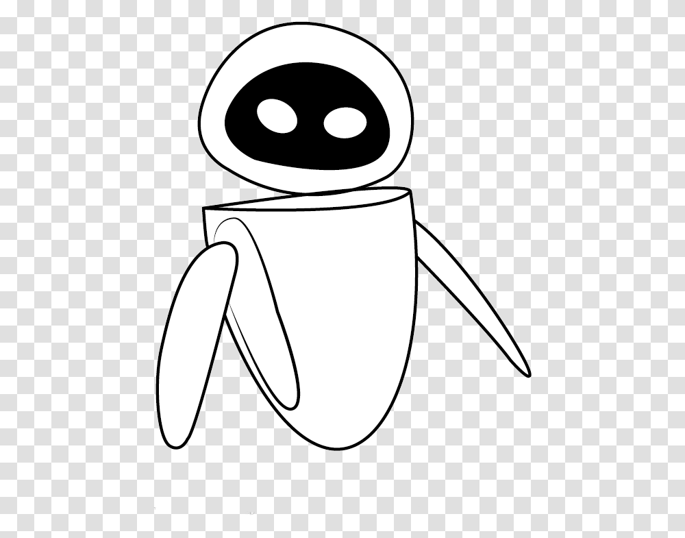 Eve Wall E Coloring Pages, Label, Stencil, Coffee Cup Transparent Png
