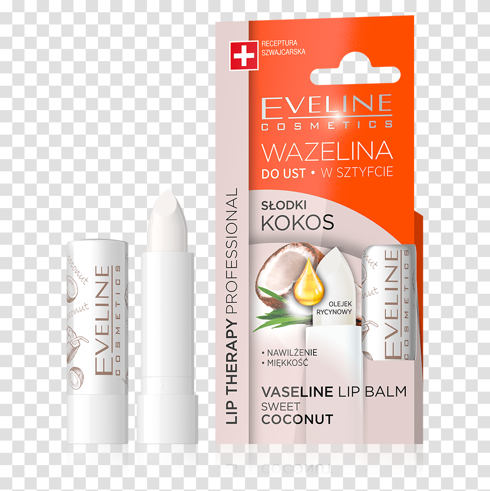 Eveline Lip Therapy Vaseline Sweet Coconut, Poster, Advertisement, Flyer, Paper Transparent Png