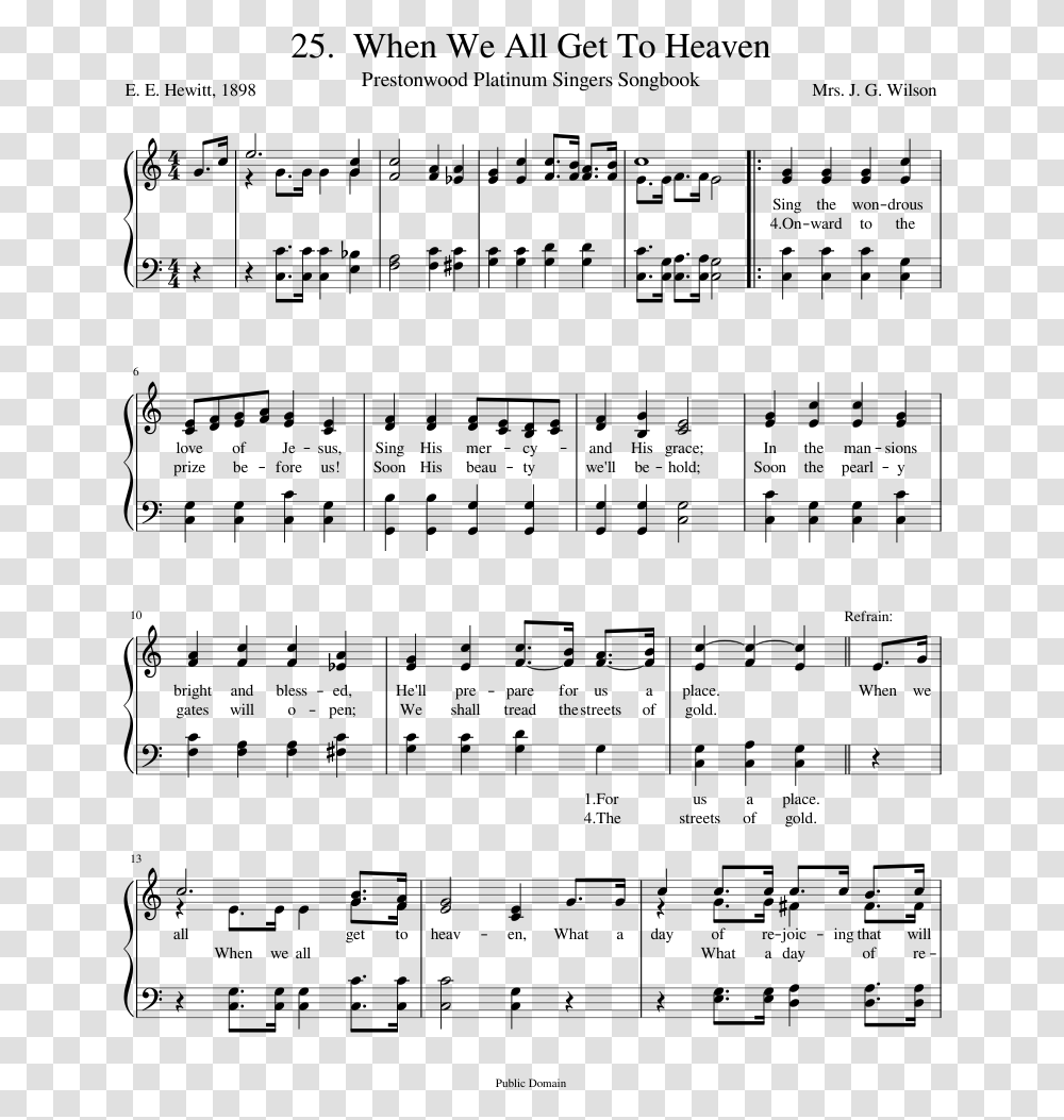 Even If Mercyme Piano Sheet Music Easy, Gray, World Of Warcraft Transparent Png