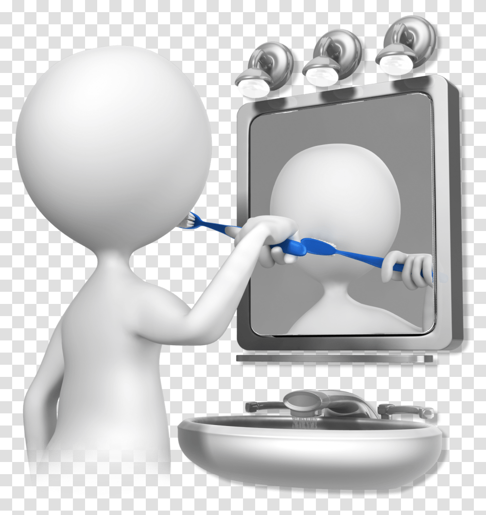 Even Teeth Brushing Can Become Addictive 3d Stick Figure Gif, Person, Human, Magnifying, Sphere Transparent Png