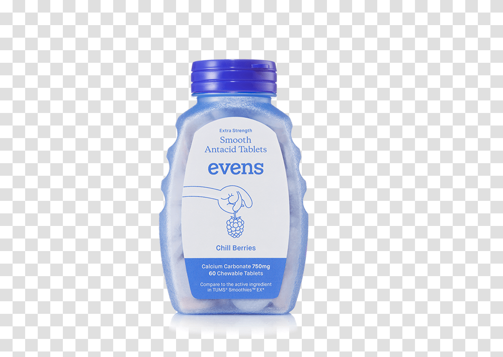 Evens Antacid Tablets, Bottle, Cosmetics, Milk, Beverage Transparent Png