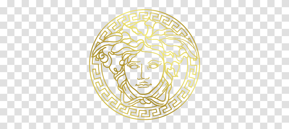 Event Gold Versace Logo, Rug, Symbol, Trademark, Emblem Transparent Png