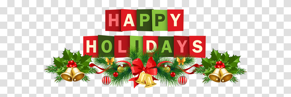 Events Happy Holidays Banner, Text, Tree, Plant, Alphabet Transparent Png