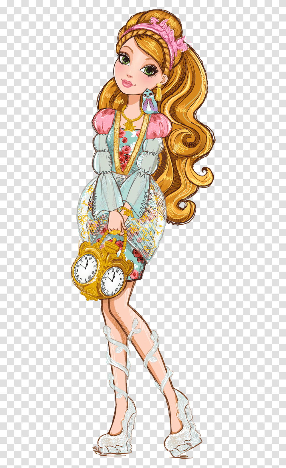 Ever After High Ashley, Analog Clock, Crowd, Person, Human Transparent Png