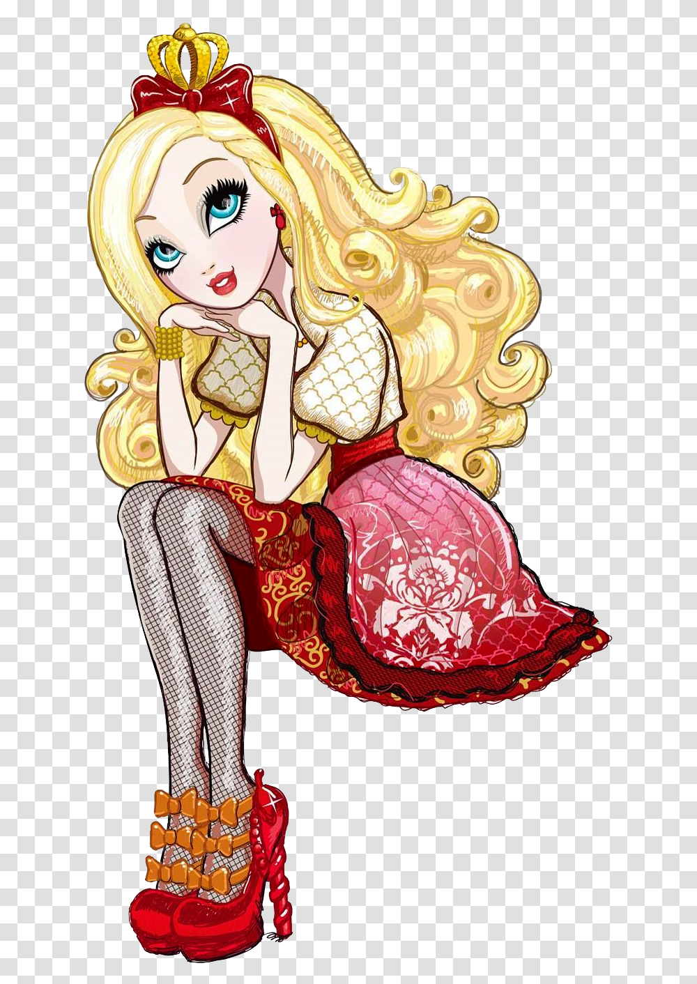 Ever After High Characters Apple White, Person, Human, Leisure Activities Transparent Png