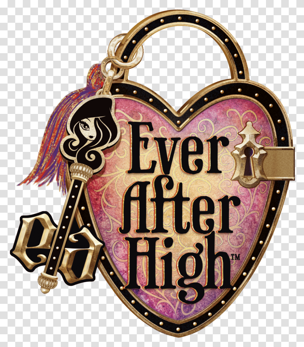 Ever After High Lock, Logo, Trademark, Badge Transparent Png