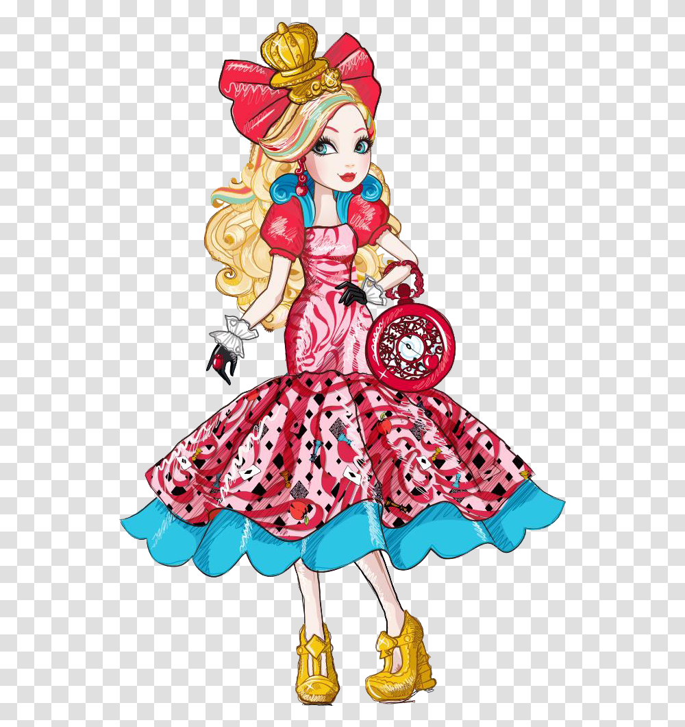 Ever After High Way Too Wonderland Apple White, Performer, Person, Costume, Leisure Activities Transparent Png
