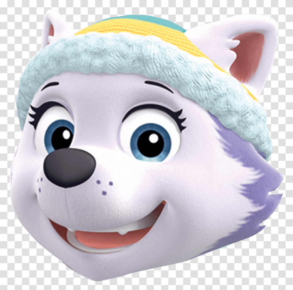 Everest From Paw Patrol, Plush, Toy, Mascot, Mask Transparent Png