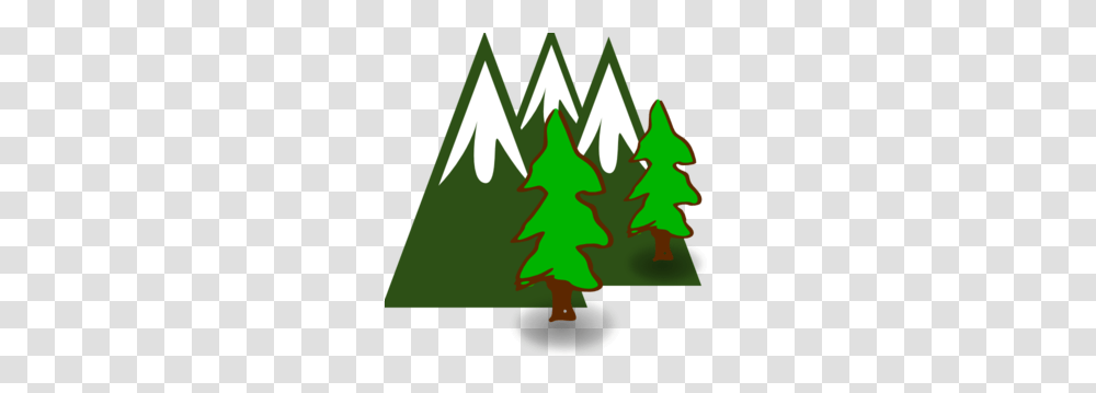 Evergreen Mountains Clip Art, Tree, Plant, Star Symbol Transparent Png