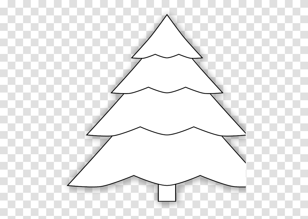 Evergreen Tree Outline Clip Art Icon And Svg Svg Clipart Christmas Tree, Plant, Stencil, Star Symbol, Ornament Transparent Png