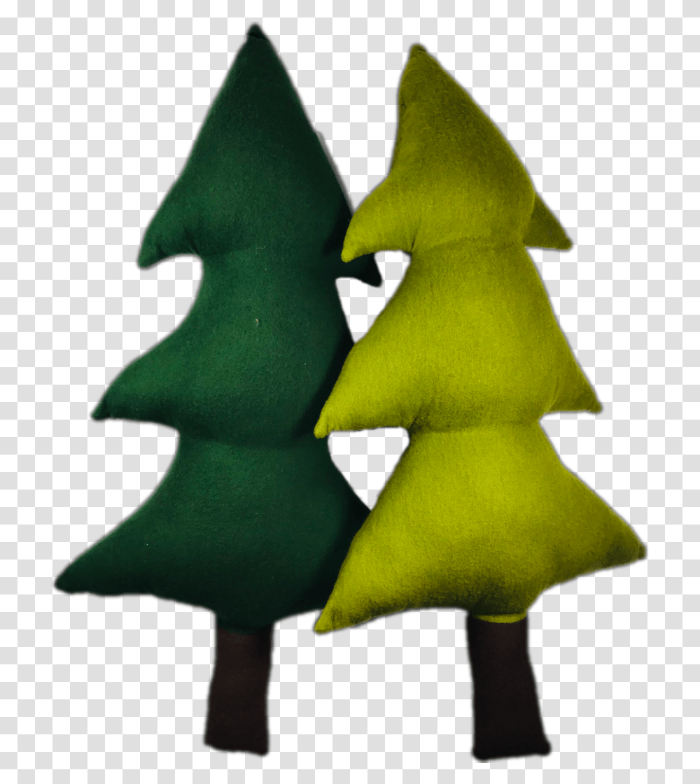 Evergreen Tree Pillow Christmas Tree, Plant, Star Symbol, Peel Transparent Png