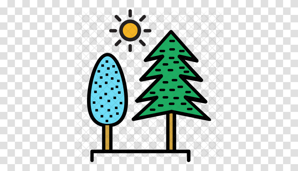 Evergreen Trees Icon Times Square, Plant, Symbol, Poster, Advertisement Transparent Png