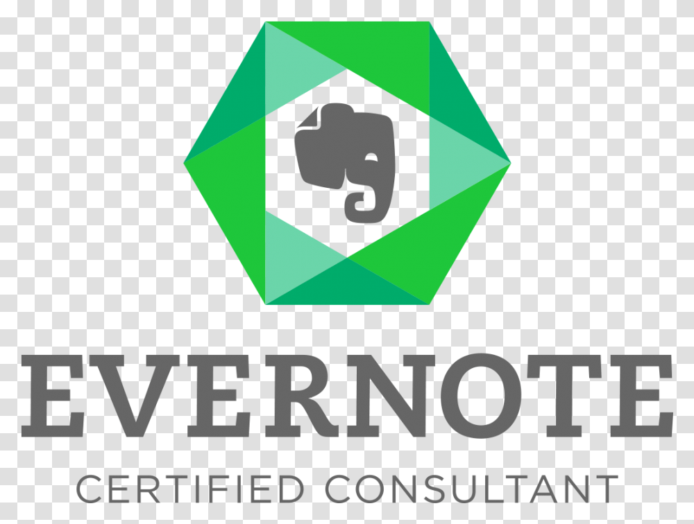 Evernote Certified Consultant Evernote Consultant, Recycling Symbol, Logo, Trademark Transparent Png