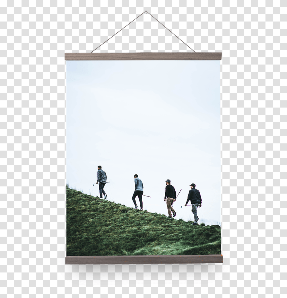 Every 18 X 24 Print Will Come Hung On Our Premium Rails Silhouette, Person, Human, Walking, Outdoors Transparent Png