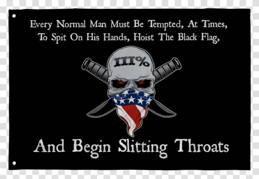 Every Man Must Hoist The Black Flag, Label, Person, Human Transparent Png