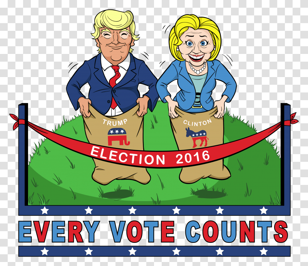Every Vote Counts Logo Cartoons Cartoon, Person, Human, Advertisement, Poster Transparent Png