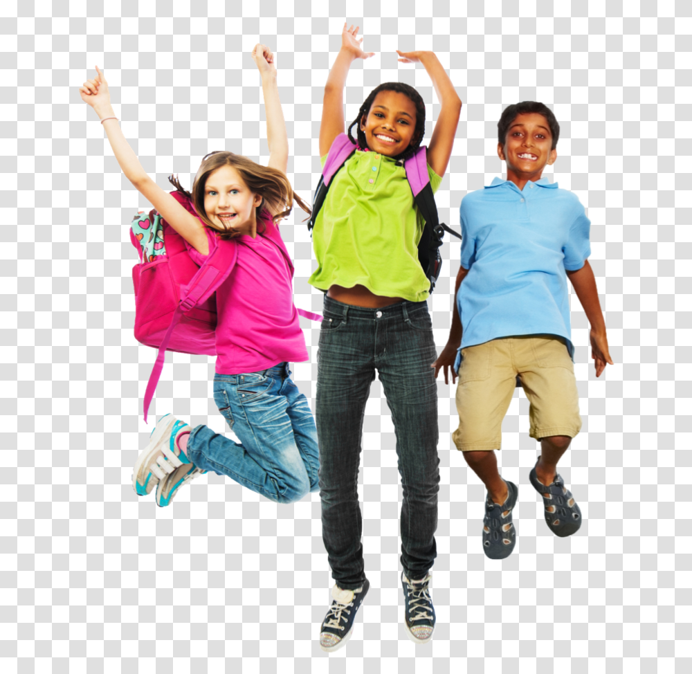 Everyone Deserves A Chance At A Higher Education School Kids Jumping, Person, Sleeve, Shoe Transparent Png