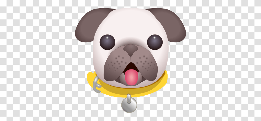 Everyone Stay Calm There's A Pug Emoji Coming Pug Emoji, Snout, Balloon, Plush, Toy Transparent Png
