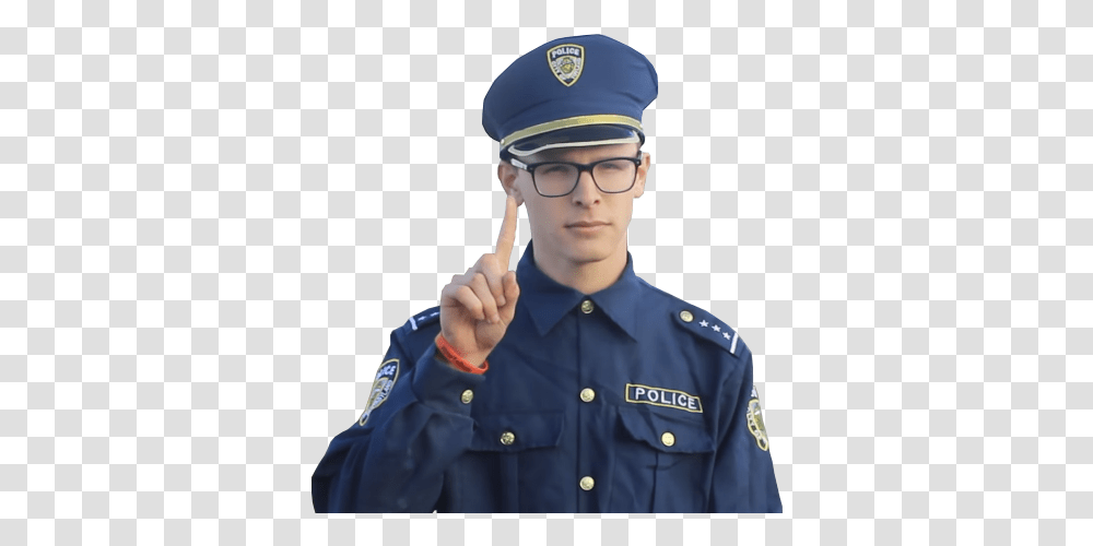 Everyone That Loves Ian For His Amazing Idubbbz Content Cop, Person, Human, Police, Military Uniform Transparent Png
