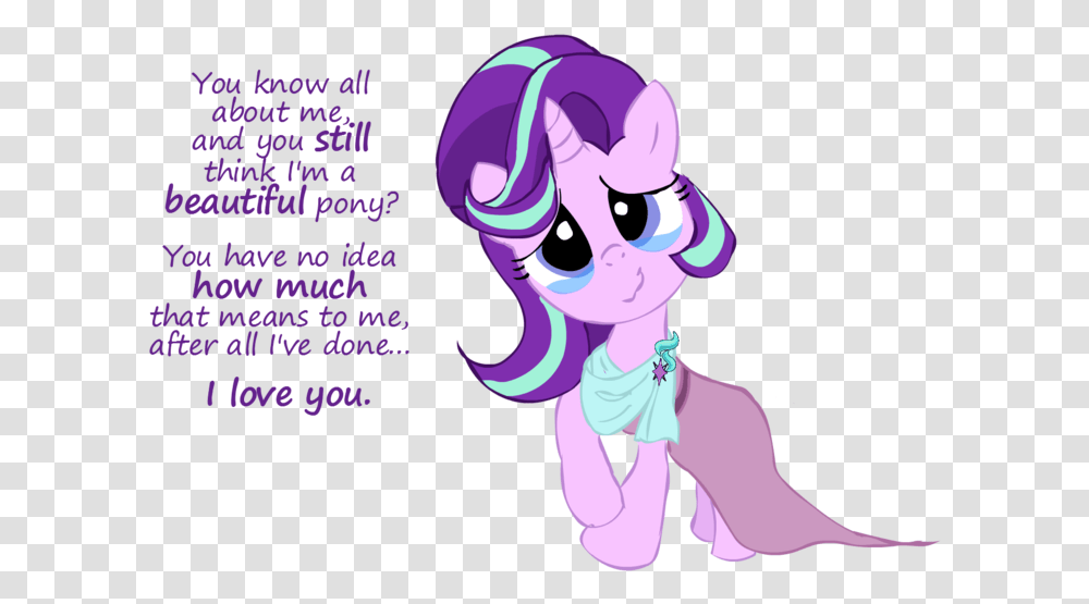 Everypony Is Beautiful Starlight Glimme Love You Rainbow Dash, Purple, Flare Transparent Png