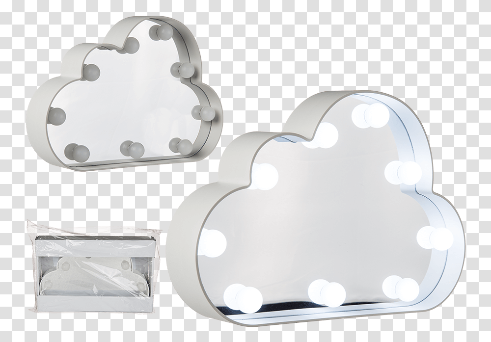 Everythink Cloud Shape Mirror Heart, Cushion, Blade, Weapon, Accessories Transparent Png