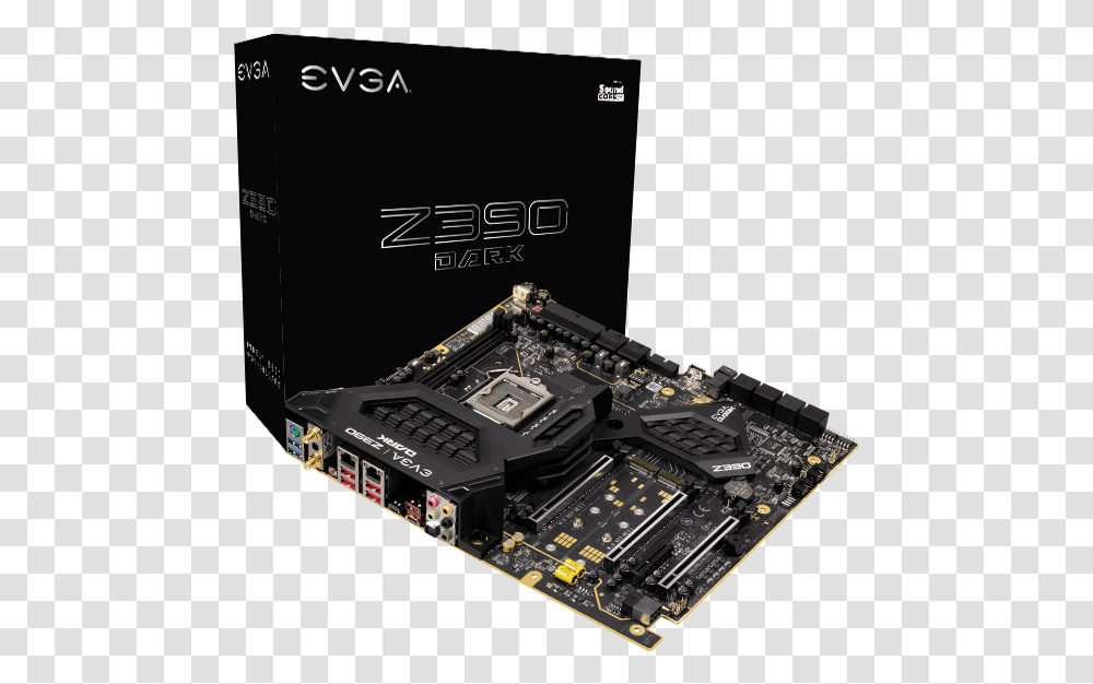 Evga Z390 Dark Motherboard, Computer, Electronics, Computer Hardware, Electronic Chip Transparent Png