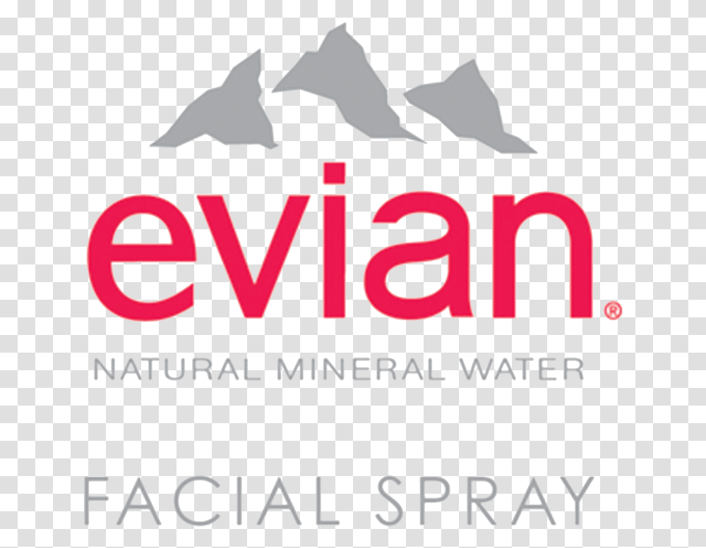 Evian Natural Mineral Water Facial Spray, Text, Alphabet, Word, Poster Transparent Png